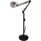 Berge Berlin fekete színű állólámpa állítható magassággal 110-185 cm E27-es foglalattal