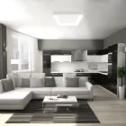 Videx Led Edge 72 W-os ø450mm fehér négyzet alakú LED távirányítós mennyezeti lámpa