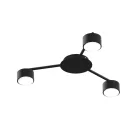 Videx fekete színű mennyezeti lámpa 3xGX53-as foglalattal