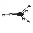 Videx fekete színű mennyezeti lámpa 6xGX53-as foglalattal