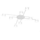 Videx fehér színű mennyezeti lámpa 8xGX53-as foglalattal