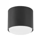 Videx fekete kerek alakú mennyezeti lámpa keret GX53-as foglalattal