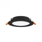 Videx 6 W-os süllyesztett natúr fehér fekete színű kör alakú LED-es mennyezetlámpa