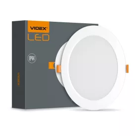   Videx 24 W-os süllyesztett natúr fehér kör alakú LED-es mennyezetlámpa