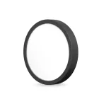 Videx 18 W-os ø192 mm fekete színű kerek natúr fehér mennyezeti lámpa