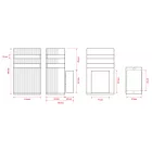 Berge Inez Kerti oldalfalra helyezhető matt ezüst színű lámpa GU10-es foglalattal