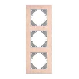   Videx Binera rosegold színű alumínium hármas függőleges keret (6/48)