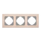 Videx Binera rosegold színű alumínium hármas vízszintes keret (6/48)