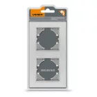 Videx Binera ezüst színű alumínium dupla függőleges keret (6/48)