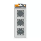 Videx Binera ezüst színű alumínium vízszintes függőleges keret (6/48)