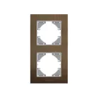 Videx Binera csokoládé színű alumínium dupla függőleges keret (6/48)