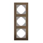 Videx Binera csokoládé színű alumínium hármas függőleges keret (6/48)