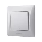 Videx Binera ezüst színű süllyesztett váltókapcsoló (106) (20/120)