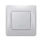 Videx Binera ezüst színű süllyesztett keresztváltó kapcsoló (107) (20/120)