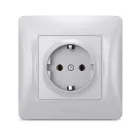 Videx Binera ezüst színű süllyesztett földelt csatlakozó aljzat (20/120)