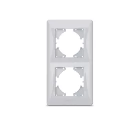 Videx Binera ezüst színű dupla függőleges keret (12/96)