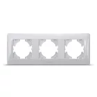 Videx Binera ezüst színű hármas vízszintes keret (12/96)