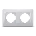 Videx Binera ezüst színű dupla vízszintes keret (12/96)