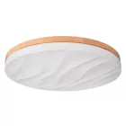 MasterLED XUDO 54W 3000-6500K 400x80 mm valódi fa/fehér színű mennyezeti lámpa távirányítóval