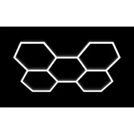 MasterLED Hexagon 5S LED lámpa 192W 168x238cm szett 6500K