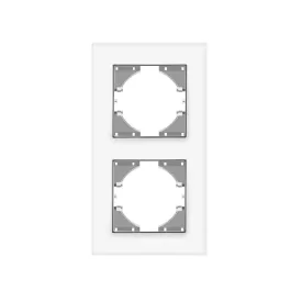   Videx Binera fehér színű dupla függőleges üvegkeret (6/48)