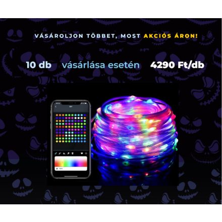 Halloween-i LED szalag akció 10 db-os csomag