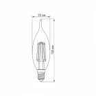 VIDEX C37Ft Filamentszálas LED izzó, 6W, E14, 4100K