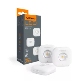   Videx 2 db LED-es lámpa mágneses hátlappal és mozgásérzékelővel 3000-6500K