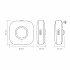 Videx 2 db LED-es lámpa mágneses hátlappal és mozgásérzékelővel 3000-6500K