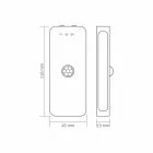 Videx felfelé és lefelé világító beépített LED-es újratölthető lámpa mágneses hátlappal 3000-6500K