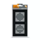 Videx Binera fekete színű dupla vízszintes üvegkeret (6/48)