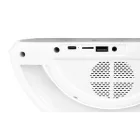 MasterLED QI 5W-os RGB újratölthető asztali lámpa beépített vezeték nélküli telefontöltővel és hangszóróval