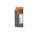 Videx Oncord fehér színű 3-as professzionális hosszabbító kapcsolóval 3m-es kábellel