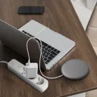 Videx Oncord fehér színű 3-as professzionális hosszabbító kapcsolóval 3m-es kábellel