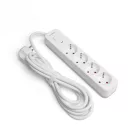 Videx Oncord fehér színű 4-es professzionális hosszabbító kapcsolóval 3m-es kábellel