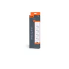 Videx Oncord fehér színű 5-ös professzionális hosszabbító kapcsolóval 3m-es kábellel