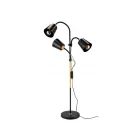 Berge London fa/fekete színű állólámpa állítható magassággal 190 cm 3xE27-es foglalattal