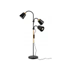 Berge London fa/fekete színű állólámpa állítható magassággal 190 cm 3xE27-es foglalattal