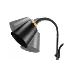 Berge London fa/fekete színű állólámpa állítható magassággal 190 cm 3xE27-es foglalattal