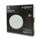 EcoLight 18W-os falon kívüli ledes mennyezetlámpa  natúr fehér kör alakú
