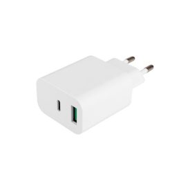  MasterLED gyorstöltő 20 W-os 1 x USB-C  1 x USB-A fehér adapter