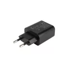 MasterLED gyorstöltő 20 W-os 1 x USB-C  1 x USB-A fekete adapter