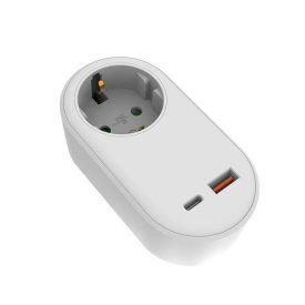 Többaljzatos csatlakozó 1 USB-A és 1 USB-C csatlakozóval