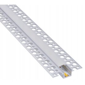   Berge gipszkartonba süllyeszthető alumínium profil opál fedéllel  12mm  2 méteres szál