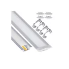 Berge süllyesztett alumínium aluprofil  opál fedéllel  2 méteres szál