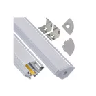 Berge Sarok aluprofil  íves opál fedéllel  2 méteres szál