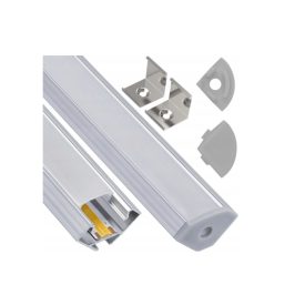   Berge Sarok aluprofil  íves opál fedéllel  2 méteres szál