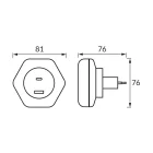 Strühm Ozil LED 0 3 W-os led irányfény  USB C+A csatlakozóval