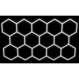   MasterLED Hexagon 14L LED lámpa 570W, 523 × 301cm szett 6500K