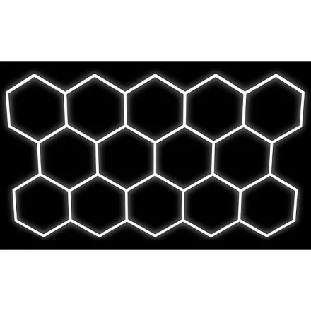 MasterLED Hexagon 14L LED lámpa 570W, 523 × 301cm szett 6500K